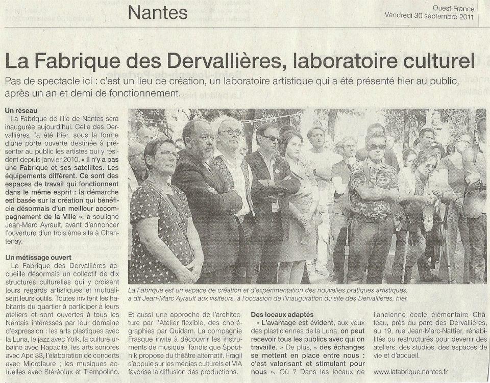 Presse : Ouest-France parle de la Fabrique