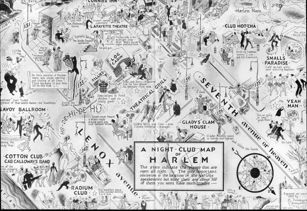 "A Night-Club Map of Harlem" (1932) "A Night-Club Map of Harlem" (1932)