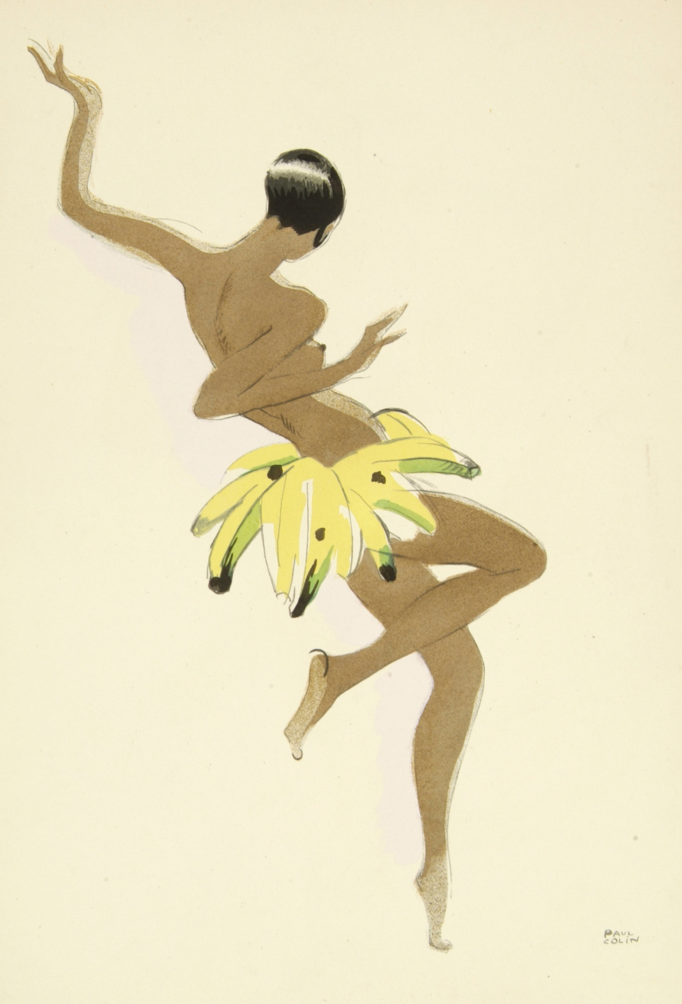 Josephine Baker par Paul Colin, tiré de l'album "Le Tumulte Noir" (1929)
