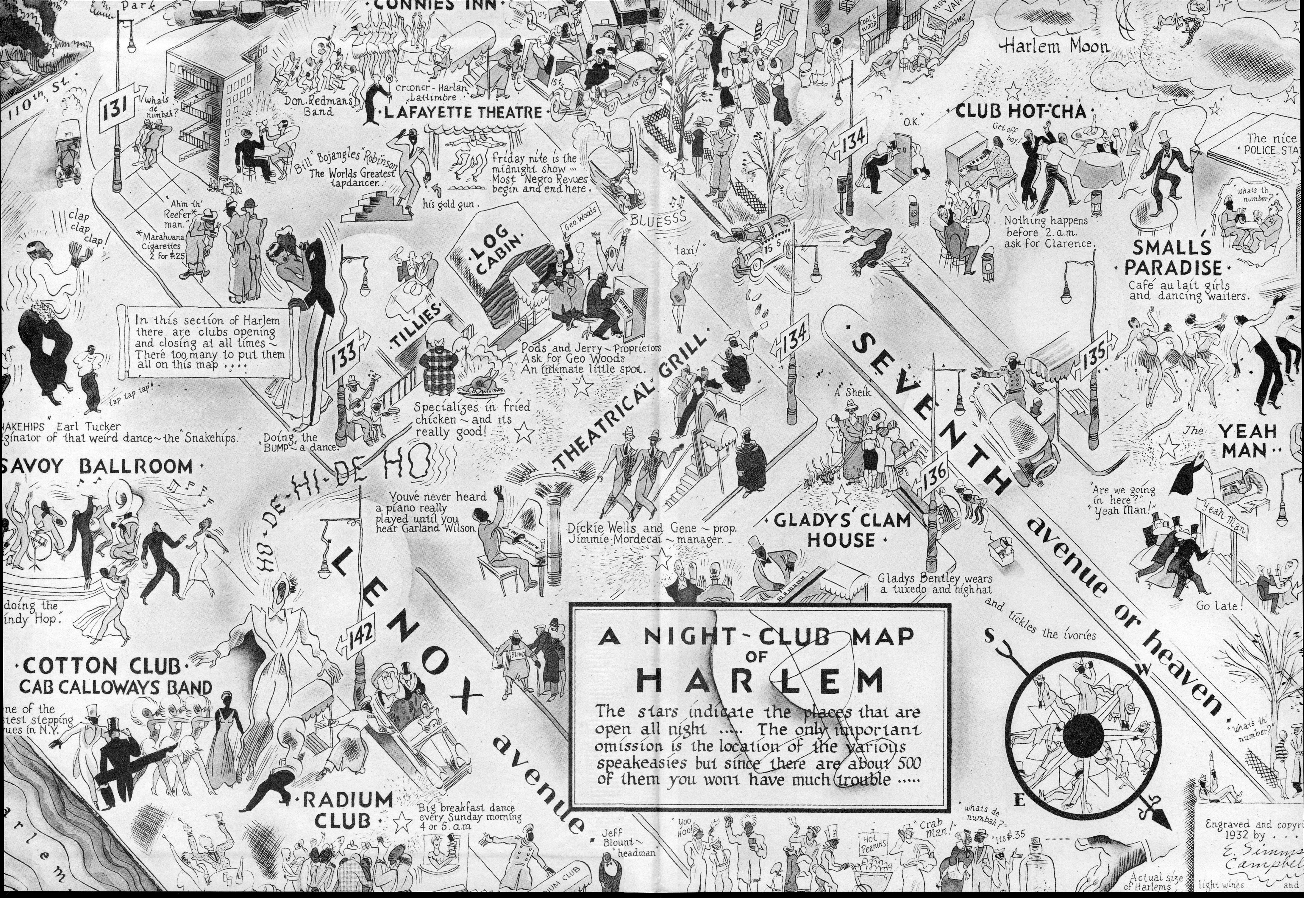 "A Night-Club Map of Harlem" (1932)