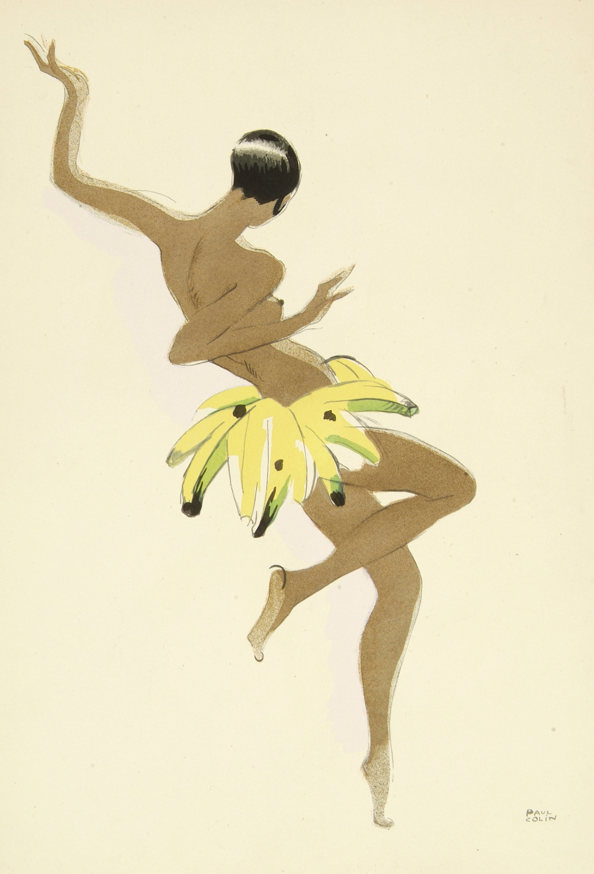 Josephine Baker par Paul Colin, tiré de l'album "Le Tumulte Noir" (1929)
