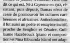 Léon-Gontran Damas's Jazz Poetry TTT Télérama